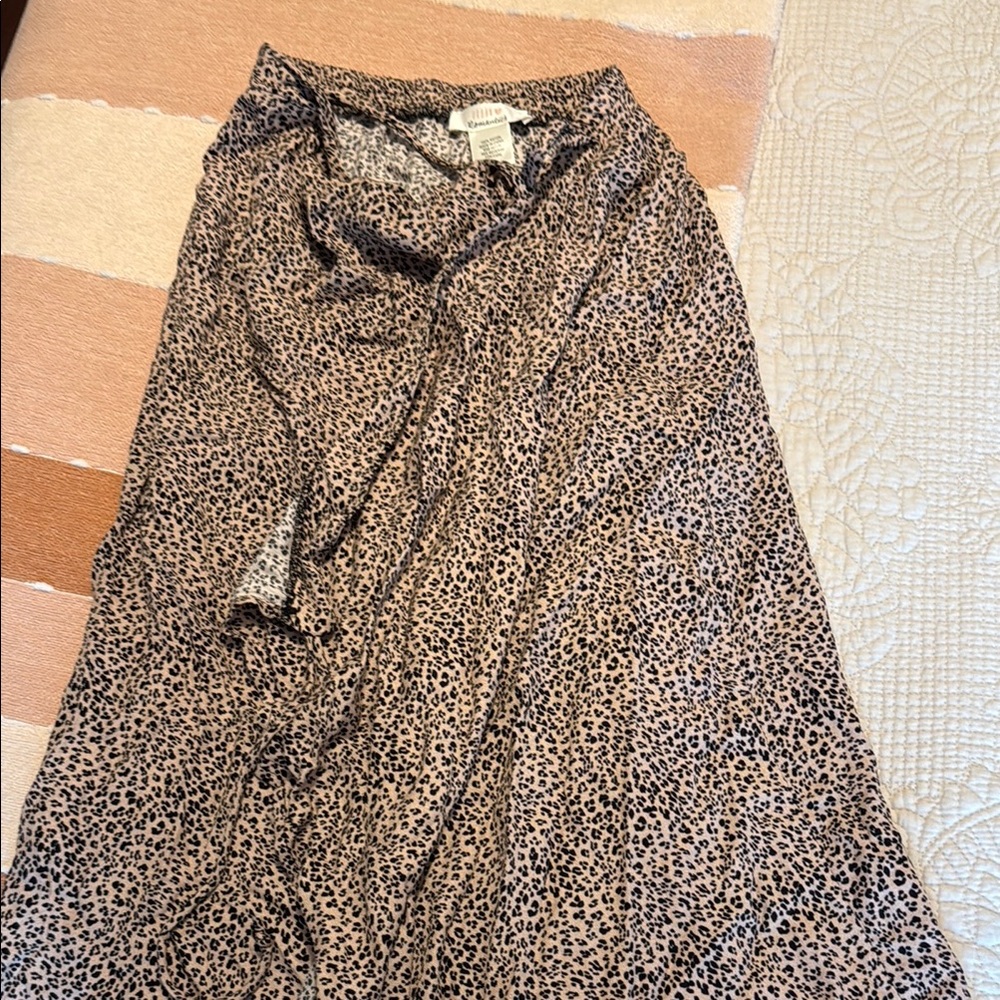 URBAN Romantics Animal Print Midi Skirt